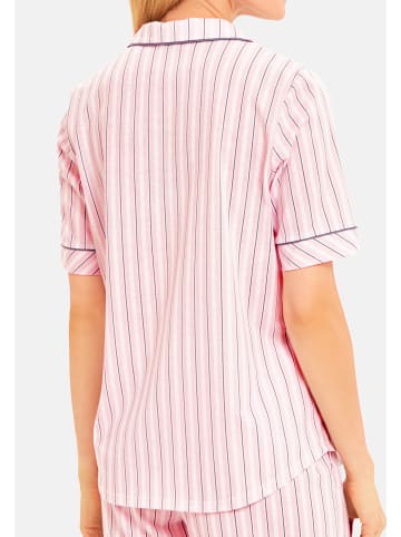 Rösch Schlafanzug Oberteil Basic in Rose stripe
