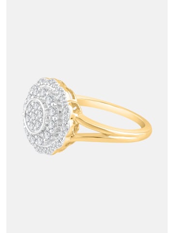 Diamant Exquis Ring aus 375 Gelbgold mit Diamant