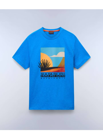 Napapijri T-Shirt "S-Arbia Ss" in Blau
