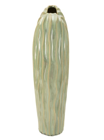 Mauro Ferretti Grüne Keramikvase, 27 x 14 x 46,5 cm