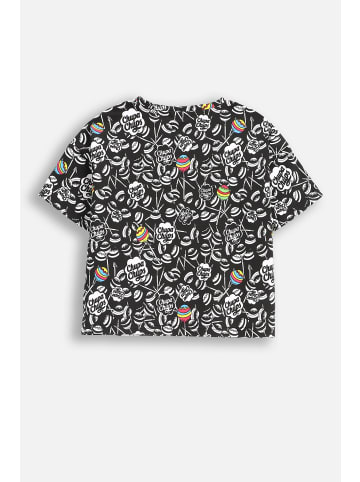 Coccodrillo T-Shirt mit kurzem Ärmel in schwarz