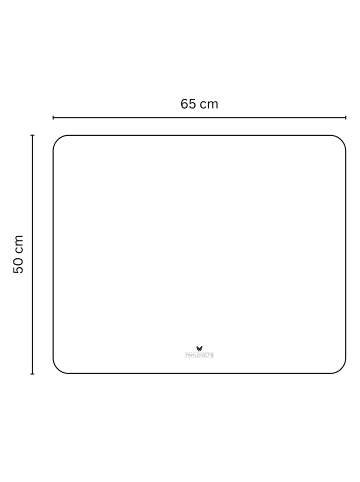 Tinyloaders XL Platzdeckchen Platzmatte Tischset frei von BPA, 65 cm x 50 cm, DINOSAUR