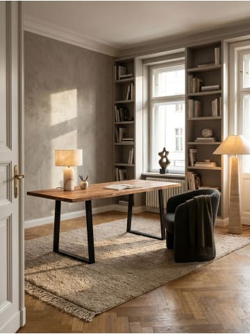 KADIMA DESIGN Schreibtisch Massivholz Baumkante, Büroräume, Ergonomisch
