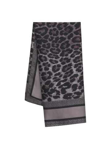 faina Women Feminine Scarf in Beige Black Leo