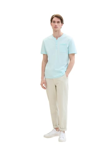 Tom Tailor Knopfleisten T-Shirt für Herren in trkis