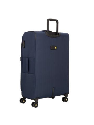 D&N Travel Line 9704 4 Rollen Trolley L 78 cm mit Dehnfalte dark blue