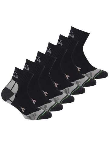 Diadora Socken 6er Pack in Schwarz