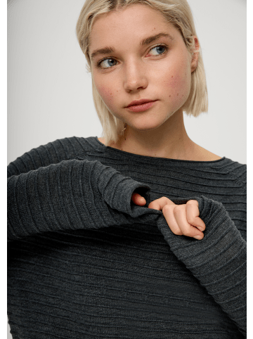 QS Strickpullover langarm in Grau