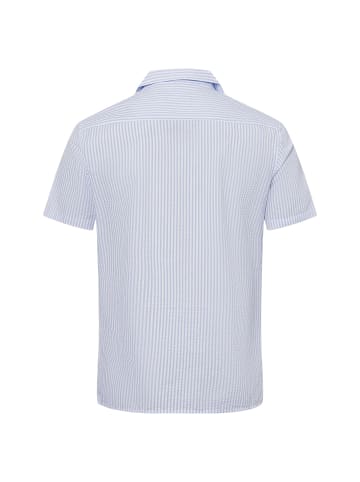 Nils Sundström Freizeithemd in hellblau weiß