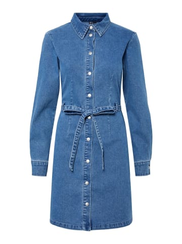Pieces Jeanskleid in Light Blue Denim