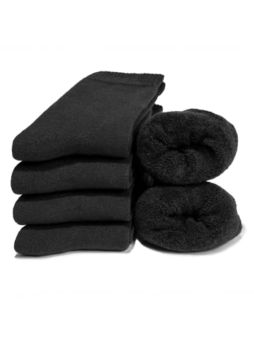 Occulto 6er Pack Warme Kuschelsocken Smilla in Schwarz