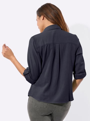 WITT WEIDEN Flanell-Bluse in marine