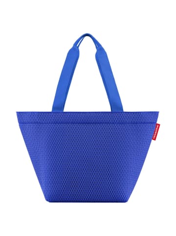 Reisenthel shopper M - Shopper 51 cm (twist powder blue) in mesh royal blue