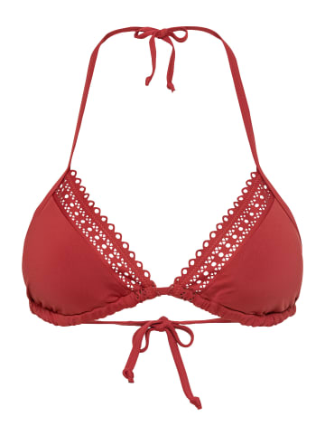 S. Oliver Triangel-Bikini-Top in rostrot