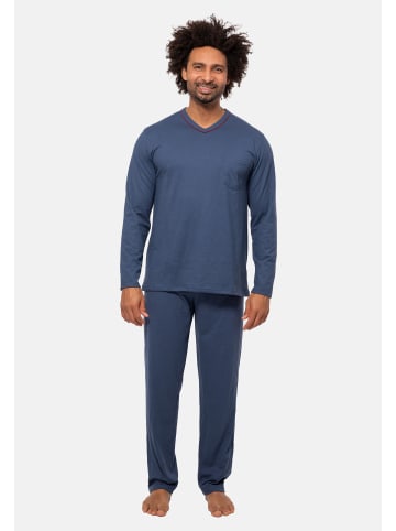Ammann Schlafanzug Cotton Pure in Sargasso Sea