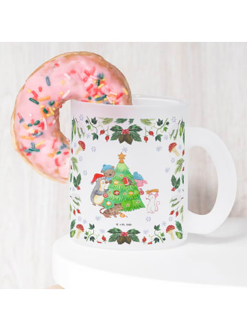 Mr. & Mrs. Panda Teetasse Weihnachtsbaum schmücken ohne Spruch in Transparent