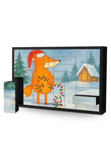 Mr. & Mrs. Panda Befüllbarer Adventskalender Fuchs Weihnachten D... in Weiß