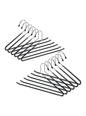 relaxdays 24x Hosenbügel in Schwarz