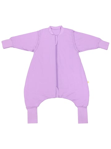 Schlummersack Schlafsack mit Füßen und umklappbaren Bündchen, 2.5 TOG in Lavendel