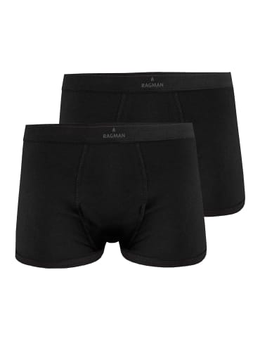 Ragman Boxershort 2er Pack in Schwarz