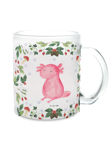 Mr. & Mrs. Panda Teetasse Axolotl Glücklich ohne Spruch in Transparent