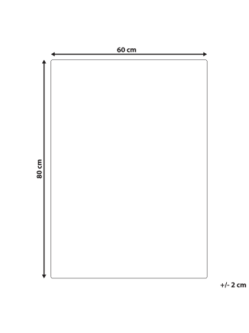 Beliani Wandobjekt TAMIANG in Bunt/Braun/Gelb - (W) 60 x (H) 80 x (L) 4 cm