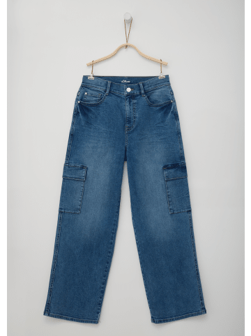 s.Oliver Jeans-Hose lang in Blau