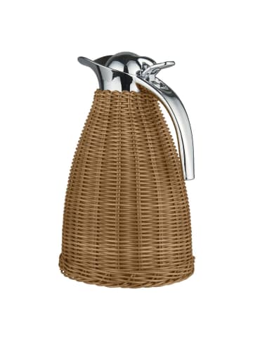 IB Laursen Thermoskanne Braun Poly-Rattan Geflecht 1,5 Liter