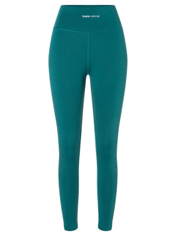 super.natural Merino Leggings HIGH RISE TIGHT in Petrol