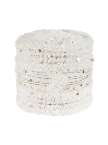 Kayoom Sitzkissen Pouf Bohist in creme - khaki