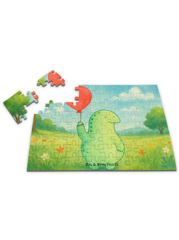 Mr. & Mrs. Panda Puzzle Schildkröte Luftballon Design ohne Spruch in Weiß