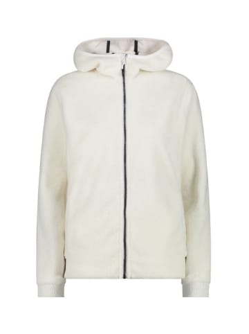 cmp Kapuzen-Fleecejacke WOMAN JACKET FIX HOOD in Weiß