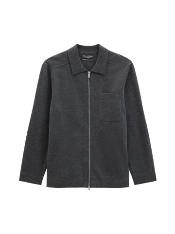 Marc O'Polo Overshirt-Strickjacke regular in Dark Grey Melange