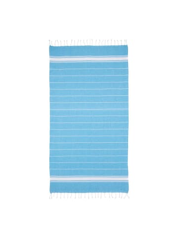 Yuhu Strandtuch Pareo Futa Hamamtuch 90 x 170 cm in Hell-Blau