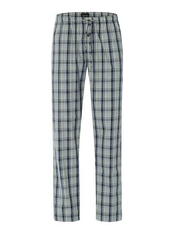 Hanro Pyjamahose Night & Day in green check