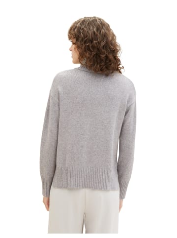 Tom Tailor Pullover in medium silver grey melange