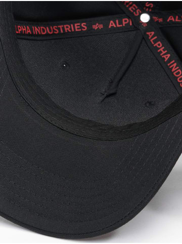 Alpha Industries Alpha Industries Cap in black/red