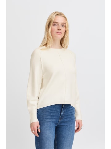 ICHI Strickpullover IHBALLIA Loose fit in Cloud Dancer