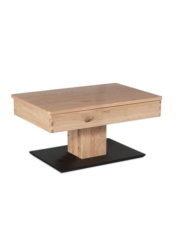 58 aufm Kessel COUCHTISCH Celesta 90x60x43 höhenverstellbar verschiebbar Wildeiche