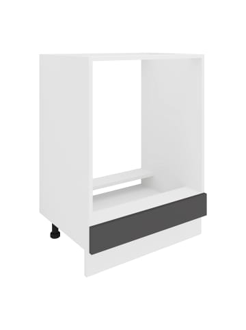 VCM  Ofenschrank Breite 60 cm Küche Esilo in Weiß / Anthrazit