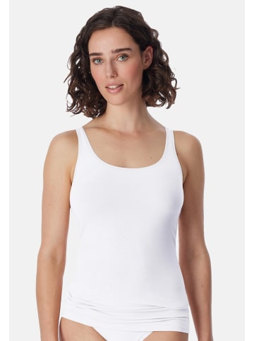 UNCOVER BY SCHIESSER Unterhemd / Tanktop Cotton in Weiß / Sand