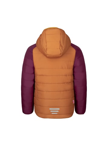 Trollkids Winterjacke "Myrkdalen" in Karamell-Braun/Burgunderrot/Lachsrosa