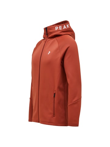 Peak Performance Funktionsjacke M Rider Zip Hood in dunkelorange