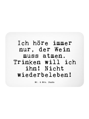 Mr. & Mrs. Panda Kühlschrankmagnet Ich höre immer nur,... mit Sp... in Weiß