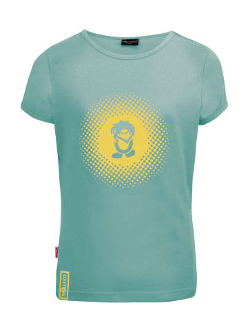Trollkids Funktionsshirt Logo in glacier green/lemonade