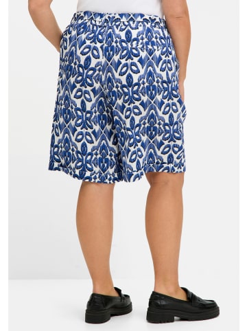 sheego Bermuda in ecru-gemustert