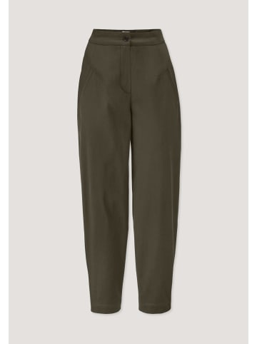 Hessnatur Hessnatur Barrel-Leg Hose Relaxed aus TENCEL™ Lyocell mit Bio-Baumwolle in vintage oliv