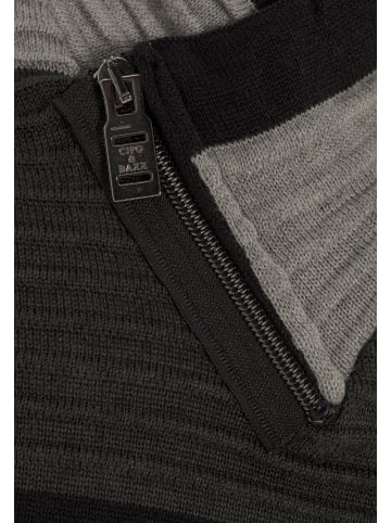 Cipo & Baxx Strickpullover in BLACK-ANTHRACITE