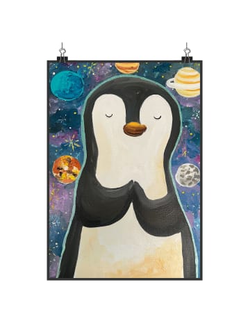 Mr. & Mrs. Panda Plakat Pinguin Universum ohne Spruch in Schwarz