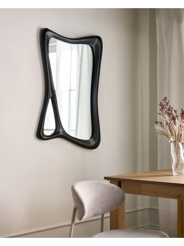 Beliani Wandspiegel LANESTER in Schwarz - (W) 70 x (H) 100 x (L) 3 cm